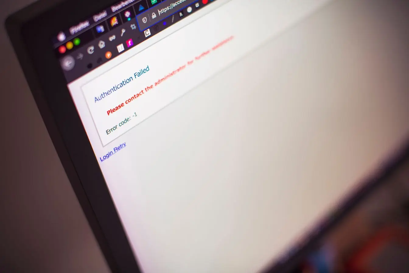 Message d’échec de connexion sur navigateur représentant les obstacles rencontrés lors du crawl et de l’indexation Google